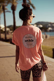 t-shirt volley-ball coral
