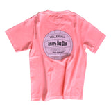 t-shirt volley-ball coral